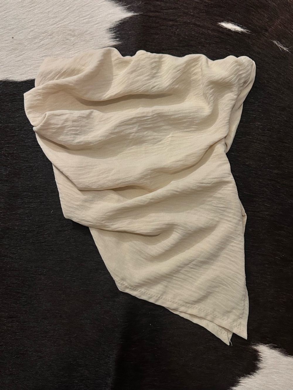 Fashion Nova Cream Strapless Top